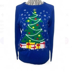 L.O.L. Vintage Blue Festive Tree Sweater